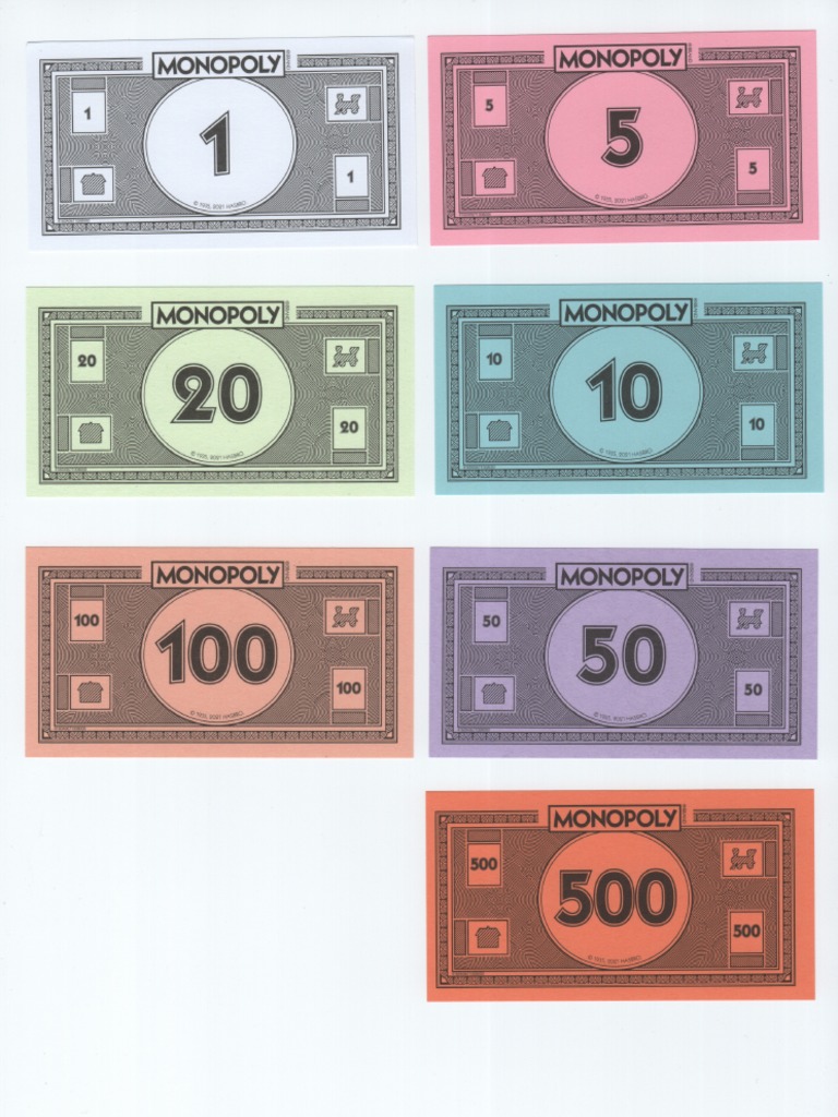 Billetes Monopolio | PDF