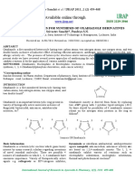 Available Online Through: Various Approaches For Synthesis of Oxadiazole Derivatives