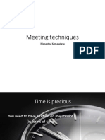 Meeting Techniques PDF