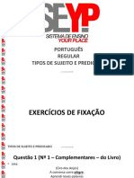 2022.05.11-14 N3 Regular Tipos de Sujeito e Predicado Questionário