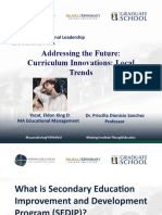 Seminar explores educational leadership and curriculum innovations