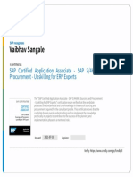 SAP Certified Application Associate SAP S 4HANA Sourcing and Procurement Upskilling For ERP Experts Badge20221122-35-1xs0l5l