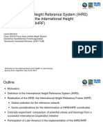 The International Height Reference System (IHRS) and its realisation, the International Height Reference Frame (IHRF