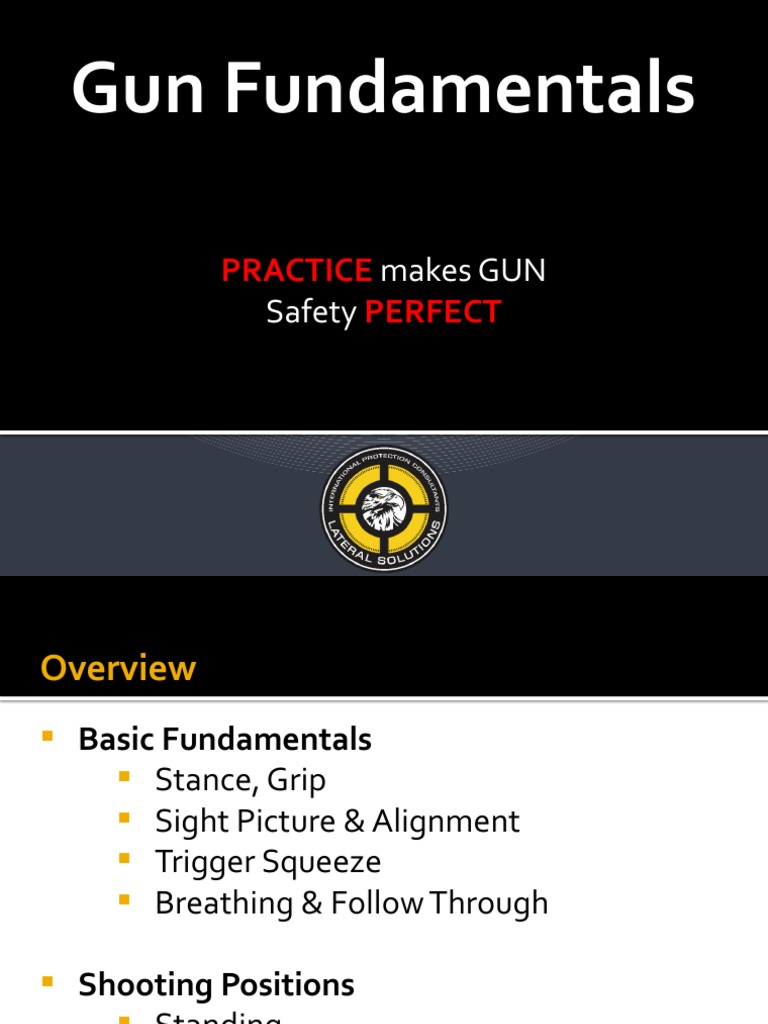 Gun Safety and Shooting Fundamentals | PDF | Self-Improvement | Wellness