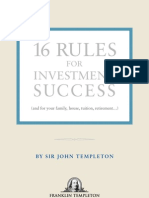 16 Rules for Investing - Sir John Templeton