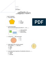Math - Worksheet - 2D&3D Shapes