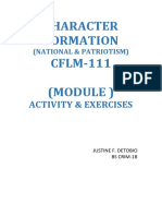 (CFLM-111) Character Formation Module 1 Justine F. Detobio Bscrim 1-A