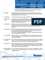 Perten Falling Number Method Checklist