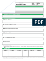 Formulario - Investigacion de Accidente