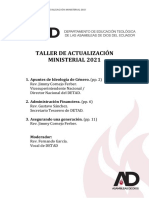 Taller de Actualización Ministerial 2021