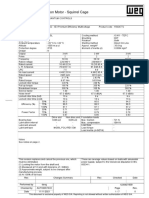 Three Phase Induction Motor Data Sheet