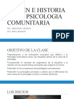 Origen e Historia de La Psicologia Comunitaria 70'