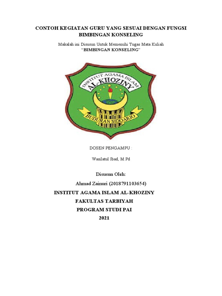 Guru memberikan bimbingan konseling kepada siswa