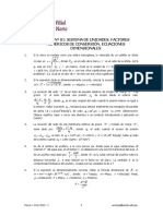 Actividad #01. Sistema de Unidades. Factores Numéricos de Conversión. Ecuaciones Dimensionales - Física I - USMP - Ciclo 2013 - I