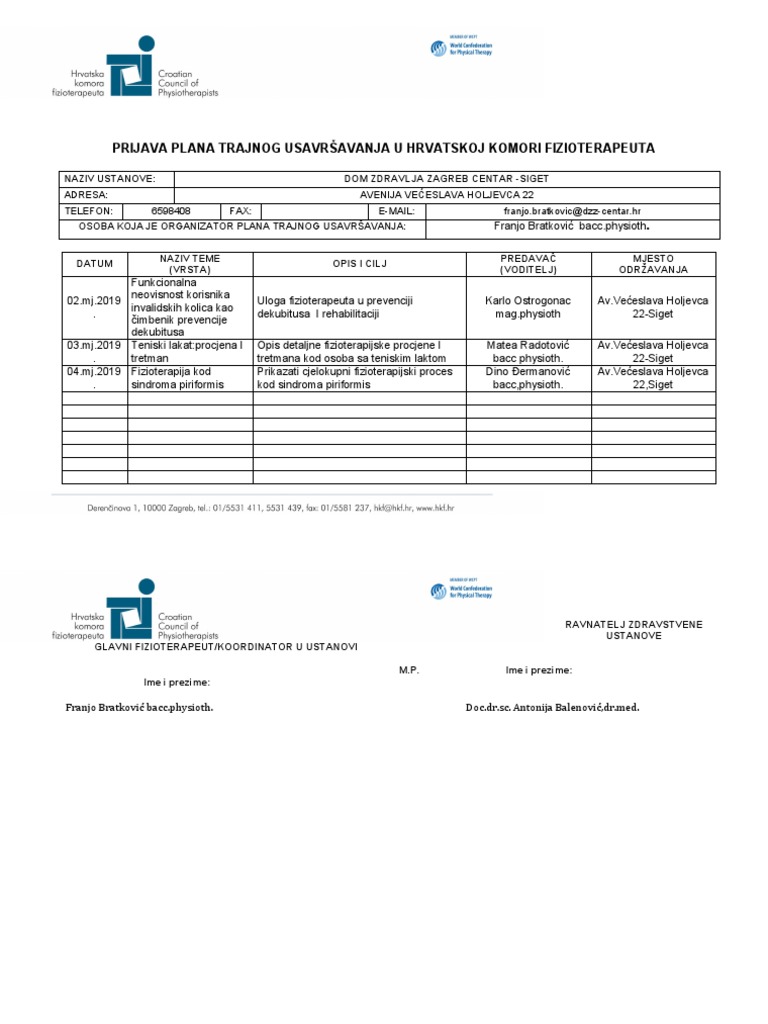 Dom Zdravlja Zagreb Centar Siget | PDF