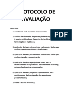 Protocolo de Avaliação