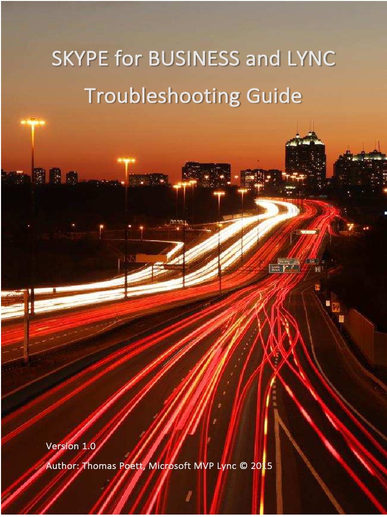 Skype For Business and Lync Troubleshoot | PDF | Transmission Control ...