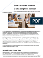 Should Schools Relax Cell Phone Policies?