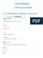 Proceso Automático para La Solicitud de Cita Previa