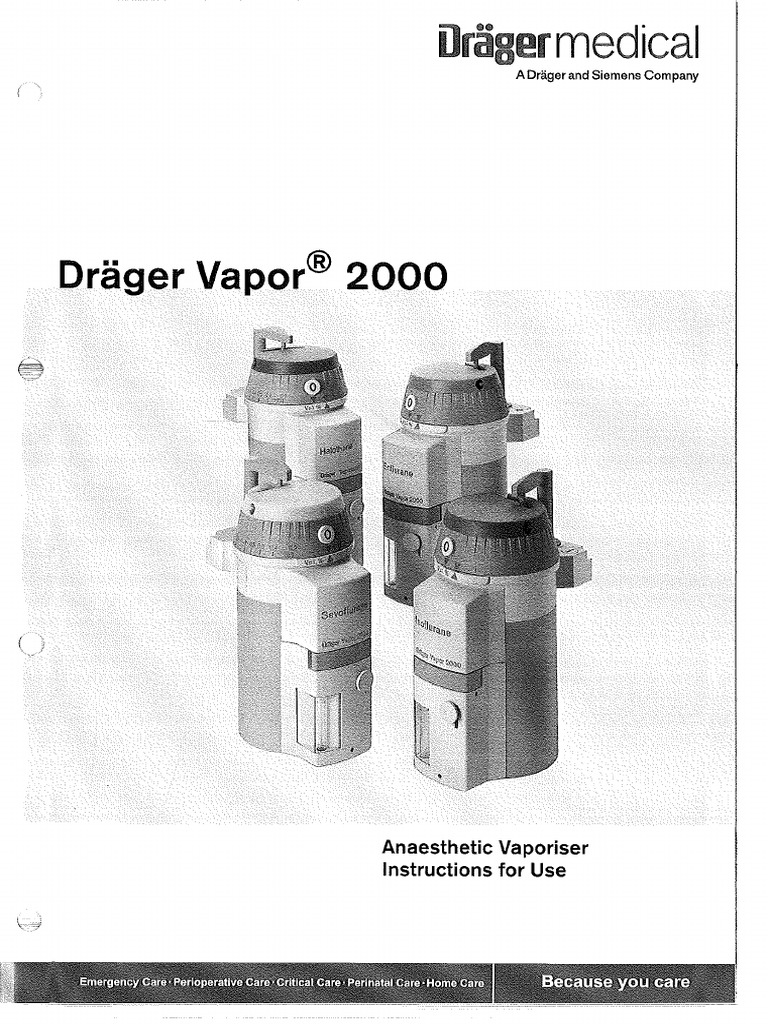 Dräger Vapor 2000 Manual de Usuario PDF