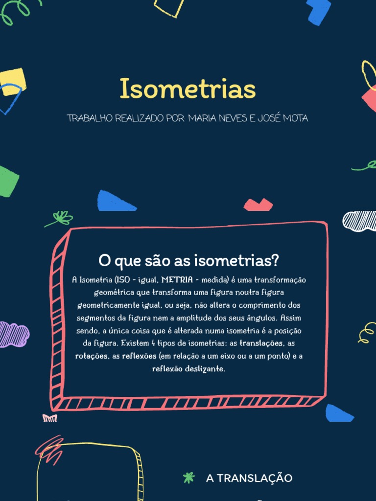 Isometrias - o Que São? | PDF | Vetor euclidiano | Rotação