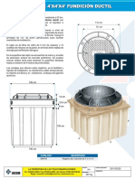 Mh444-Manhole 4X4X4 Fundicion Ductil