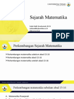 Sejarah Matematika: Zuida Ratih Hendrastuti, M.PD Zuidaratihh@untidar - Ac.id 081325027121