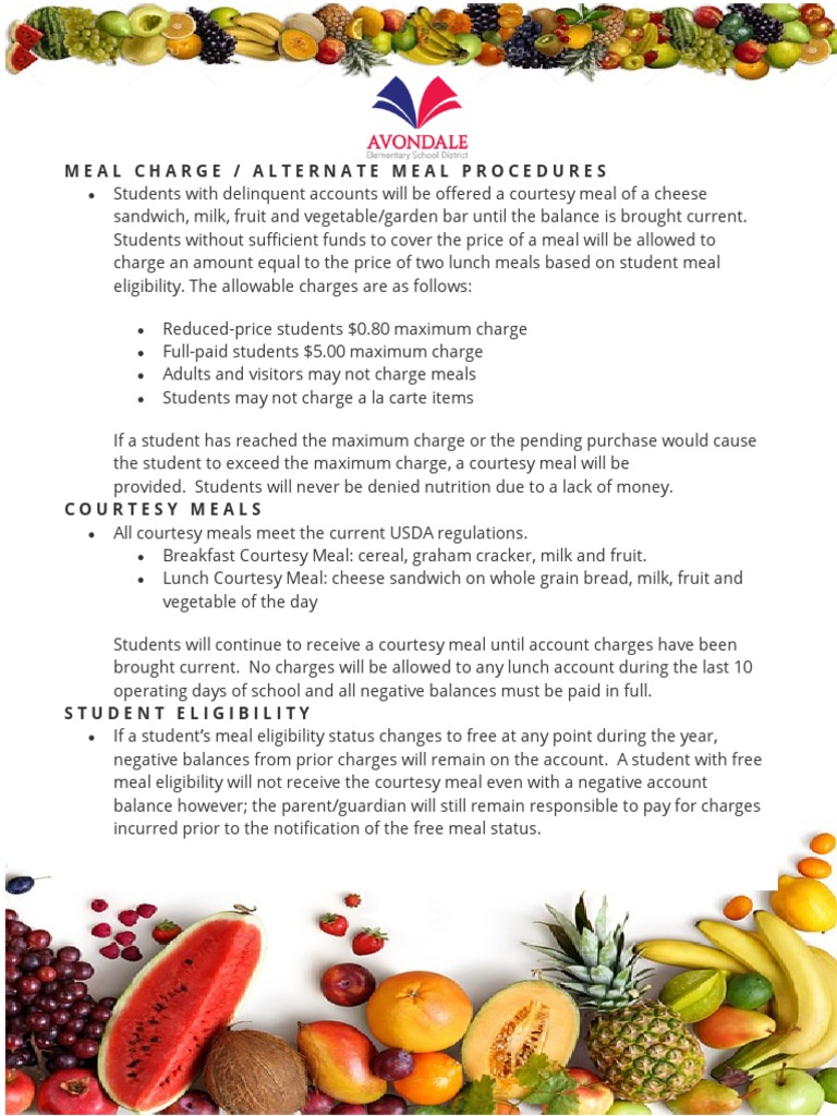 Meal Charge Policy PDF