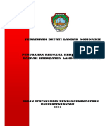 Peraturan Bupati Landak Nomor XX TAHUN 2021 Tentang Perubahan Rencana Kerja Pemerintah Daerah Kabupaten Landak Tahun 2021