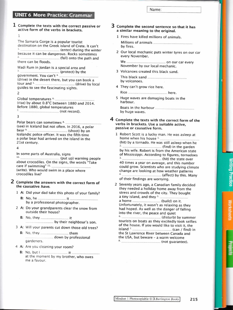 Passive Voice Practice 3 PDF Physical Geography Earth Sciences