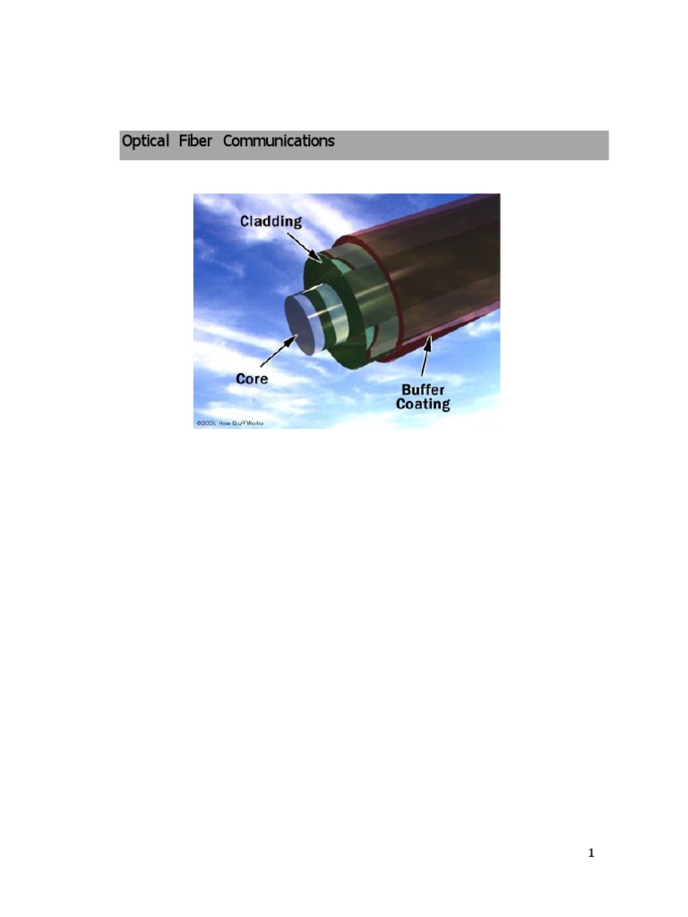An InDepth Look at Optical Fiber Communications Principles