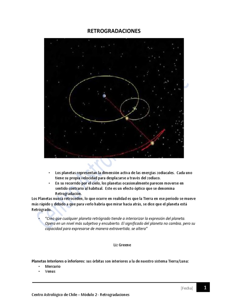 Retrogrados PDF Sistema solar