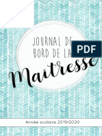 Journal de Bord Maîtresse 20192020