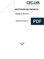 Acta de Constitucion Del Proyecto