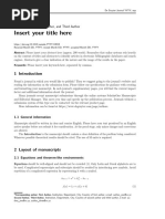 Wiley Journal Submission Template | PDF | Computing