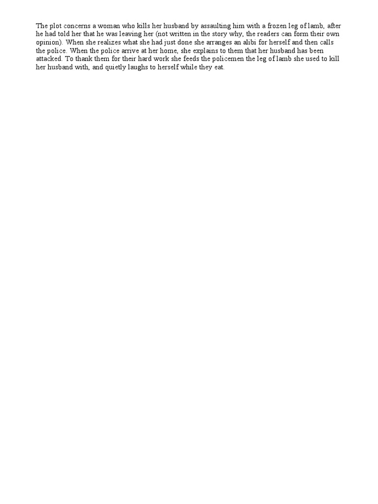 Lamb To The Slaughter PDF