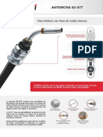 Antorcha robot SU 477 con cable interno para mayor durabilidad