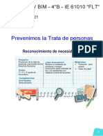 Prevención trata personas Derechos Humanos