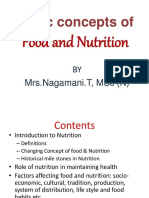 Basic Concepts of Food and Nutrition