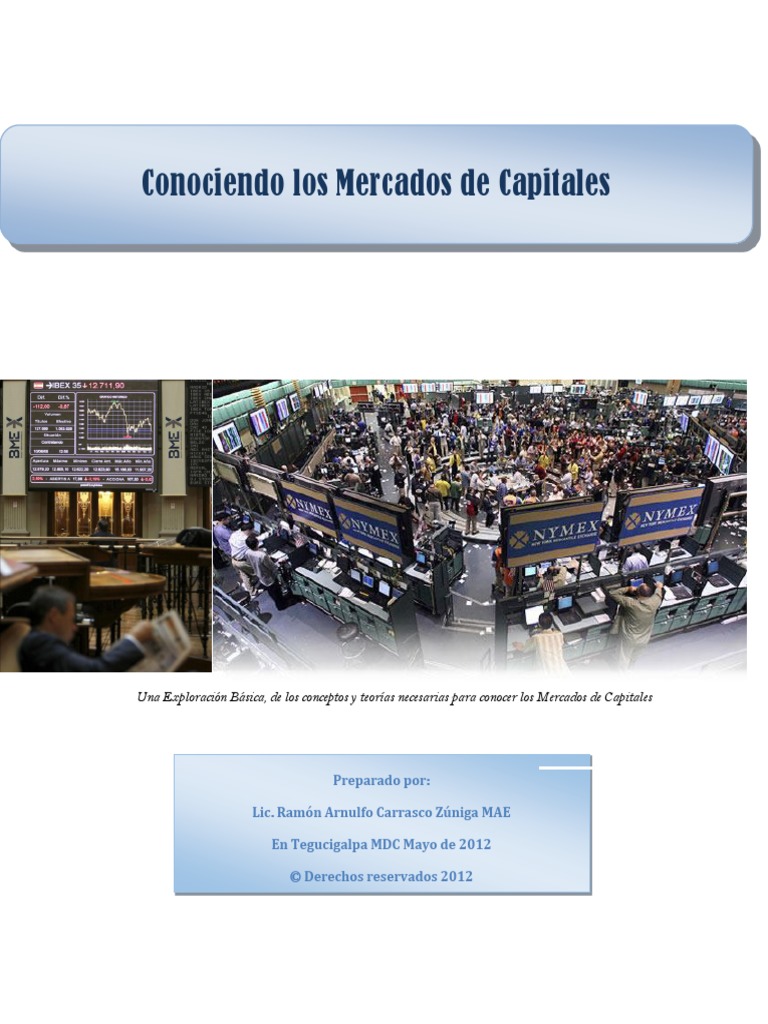 Conociendo Los Mercados de Capitales | PDF | Liquidez de mercado ...