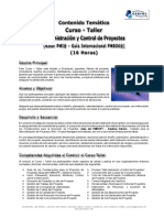 GenSol Temario Administracion y Control de Proyectos Guia PMBOK 16 Horas