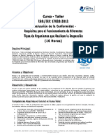 GenSol Temario ISO-IEC 17020-2012 Evaluacion de La Conformidad 16 Horas