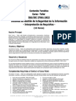 GenSol Temario ISO-IEC 27001-2022 Sistemas de Gestion de Seguridad de La Informacion 16 Horas