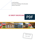 Le Droit Disciplinaire Maj 22.04.2022