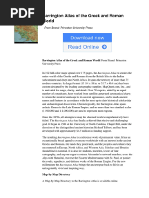 Barrington Atlas of The Greek and Roman World