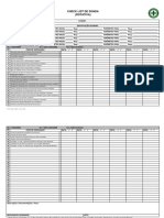 Checklist de sonda rotativa