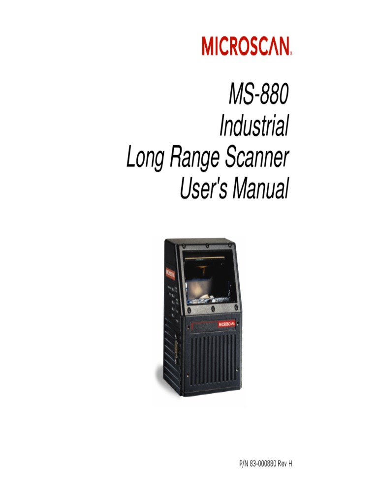 MS 880 Scanner | PDF | Electrical Connector | Image Scanner