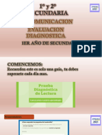 1y 2 Secundaria Evaluacion Diagnostica 1 Año Comunicacion