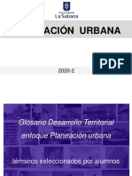 Planeación urbana glosario