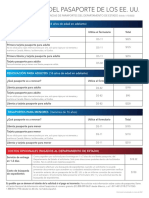 Costos Pasaporte Americano